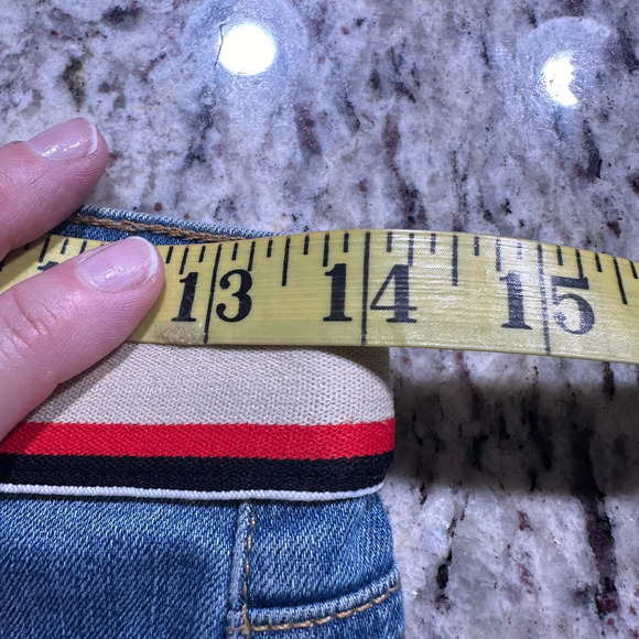 Veronica Beard Blue Denim Grotto Stripe Skinny Jean Size 26 - Picture 7 of 8